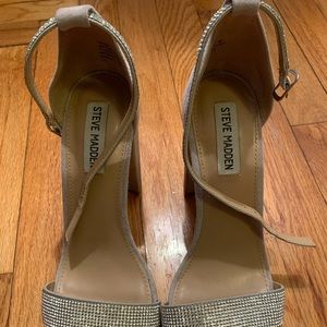 STEVE MADDEN. Heels. Size 9. Worn once for wedding